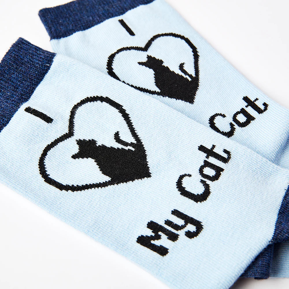 Ladies I Heart My Cat Socks