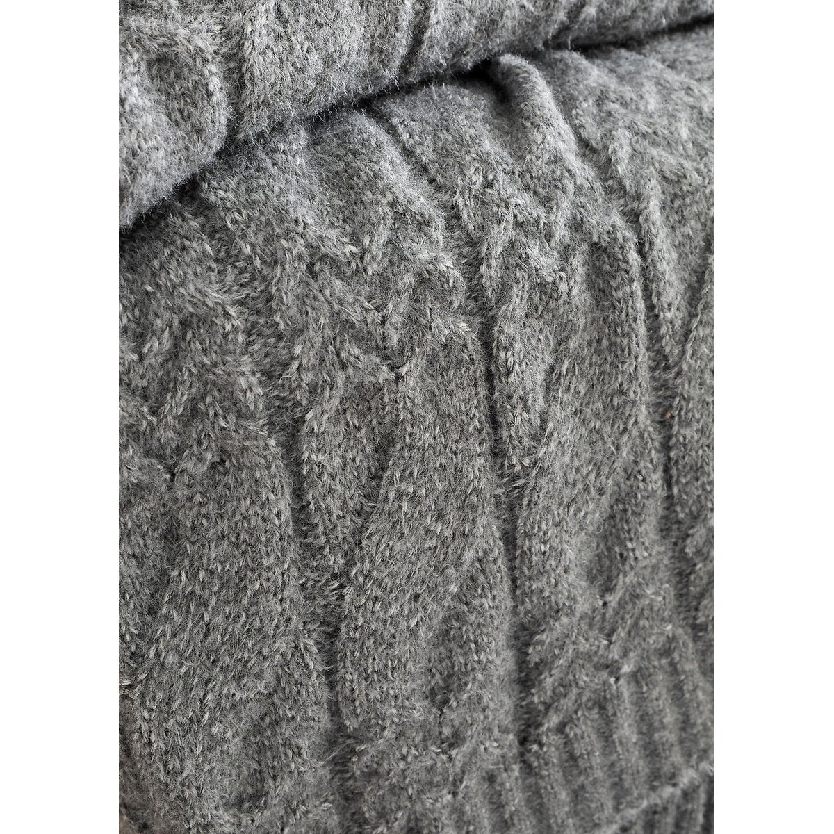 Cosy Soft Cable Knit Blanket Throw in 3 Colour Options