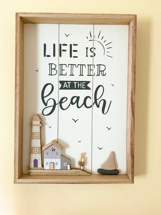 Life Is Better at The Beach Plaque 35cm