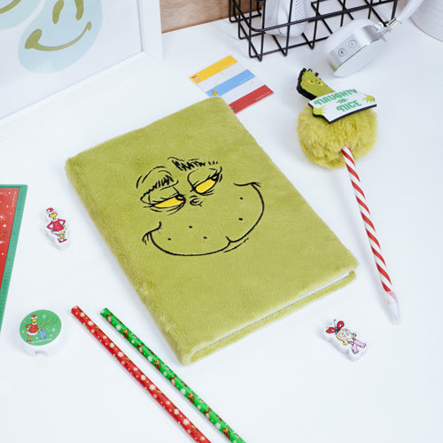 The Grinch Fluffy Notebook