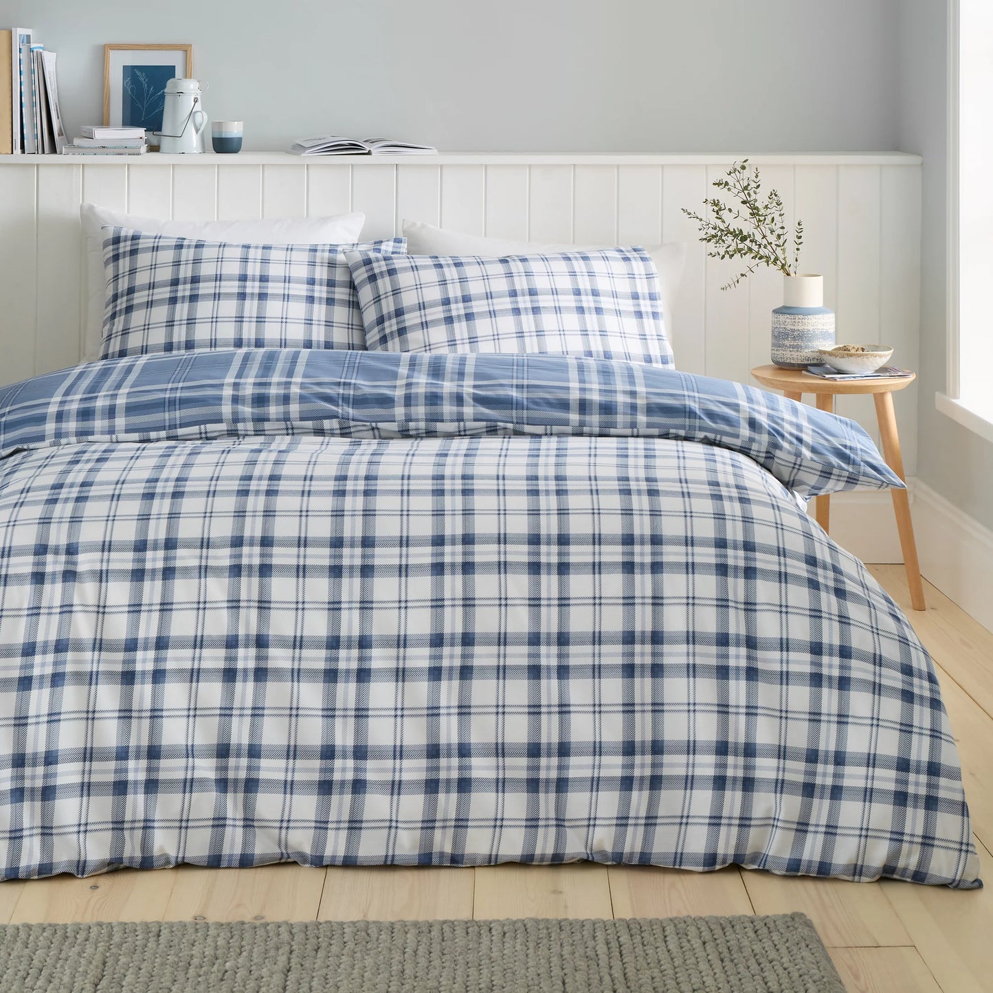 Kelso Check Reversible Duvet Cover Set