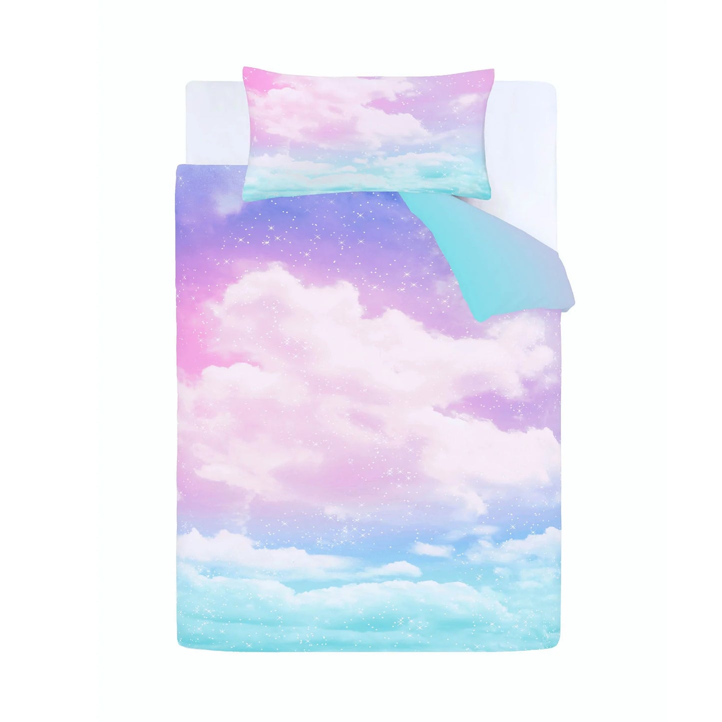 Ombre Rainbow Clouds Duvet Cover Set by Catherine Lansfield