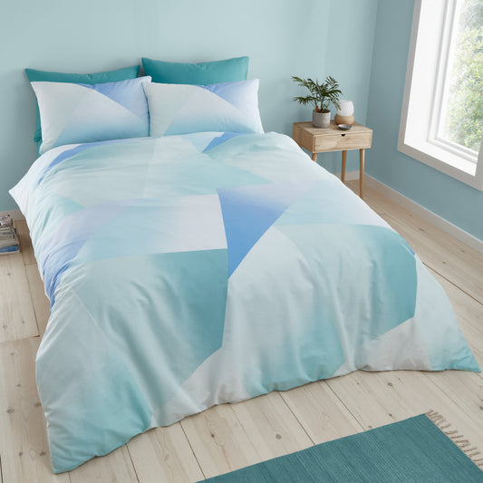 Green/Blue Ombre Larsson Reversible Duvet Cover Set by Catherine Lansfield