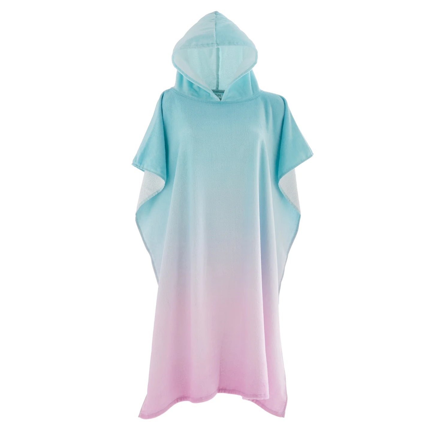 Ombre Hooded Towel Poncho