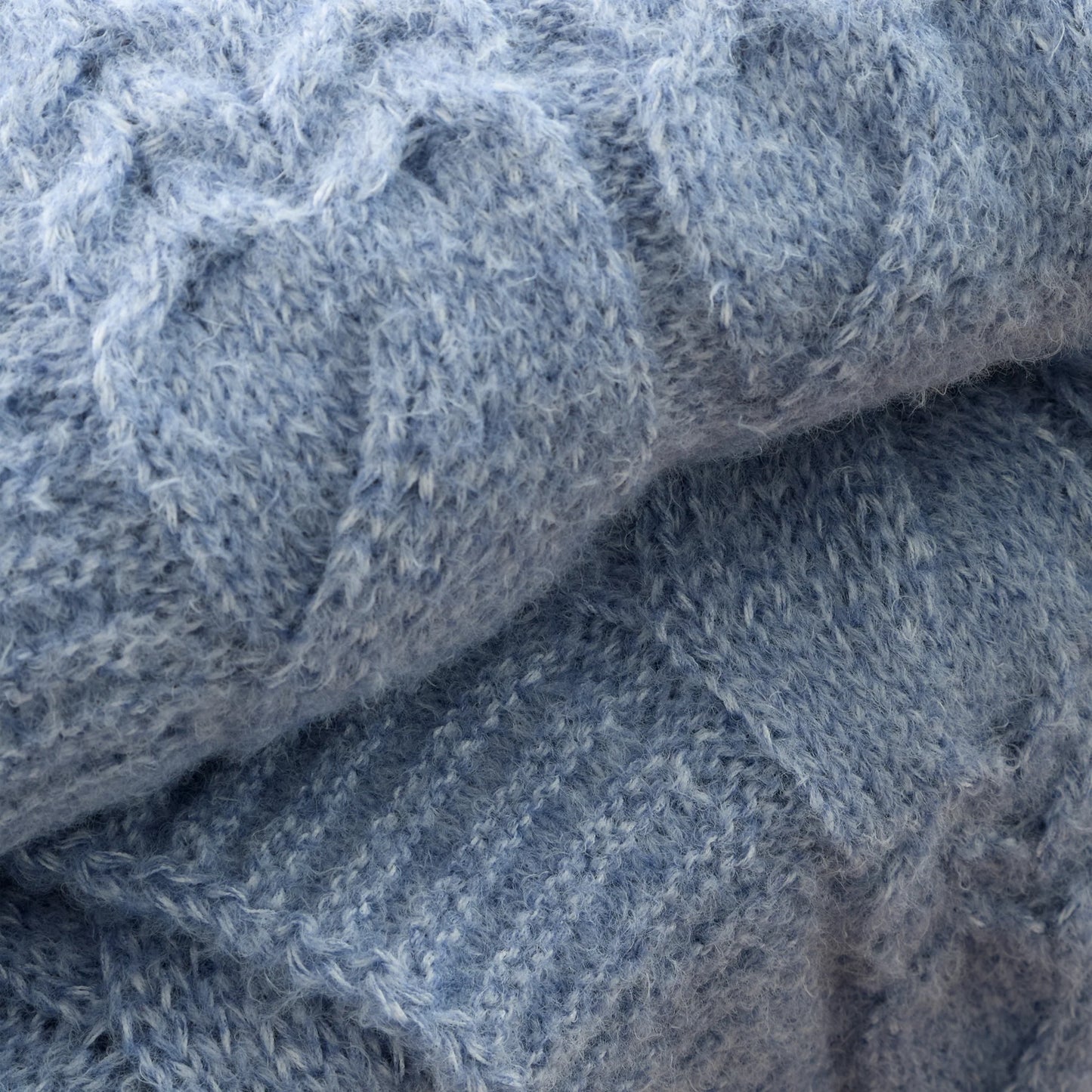 Cosy Soft Cable Knit Blanket Throw in 3 Colour Options