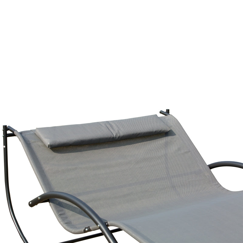 Double Hammock Swing Rock Chair Sun Lounger