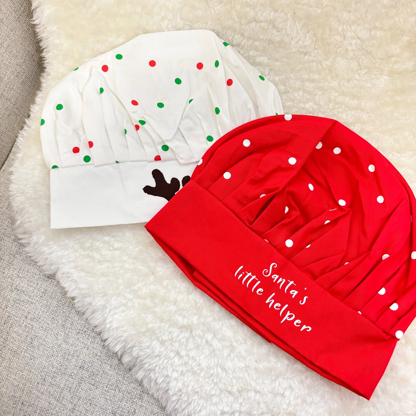 Children's Personalised Christmas Aprons With Matching Hat