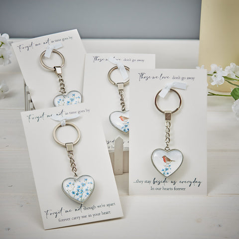 Glass Carded Keyrings - 2 Designs