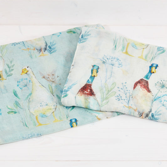 Duck Print Scarf - 2 Colours