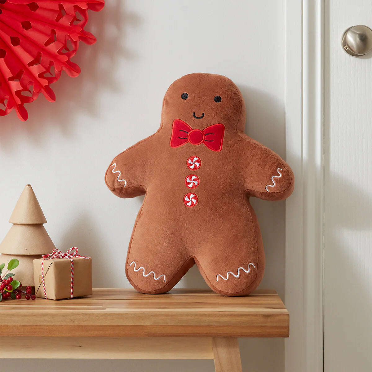 Christmas Gingerbread 3D Cushion