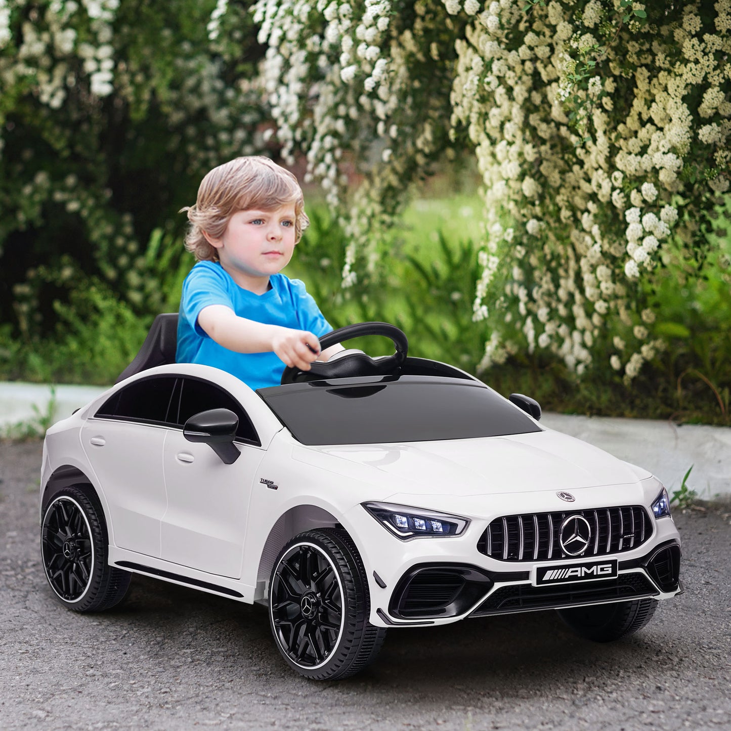 Mercedes-AMG CLA 45 Licensed 12V Kids Electric Car Ride on Car w/ Remote