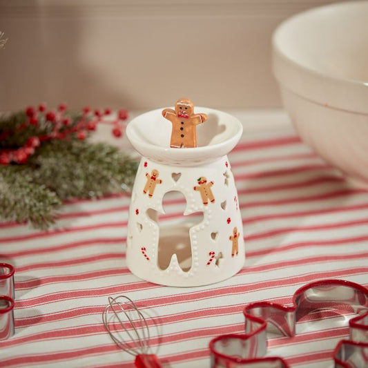 Christmas Gingerbread Burner With Cutout Gingerbread Man