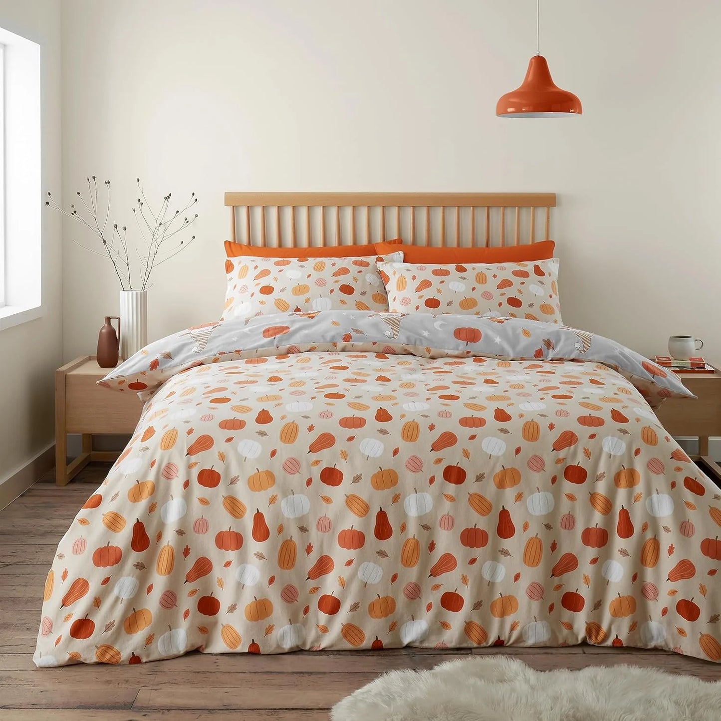 Brushed Cotton Autumn Gonks Duvet Set