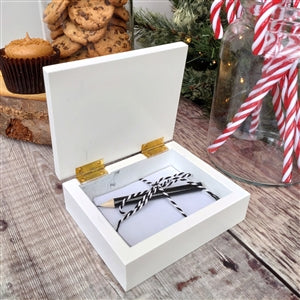 Letters To Santa MDF Box with Pad and Pencil