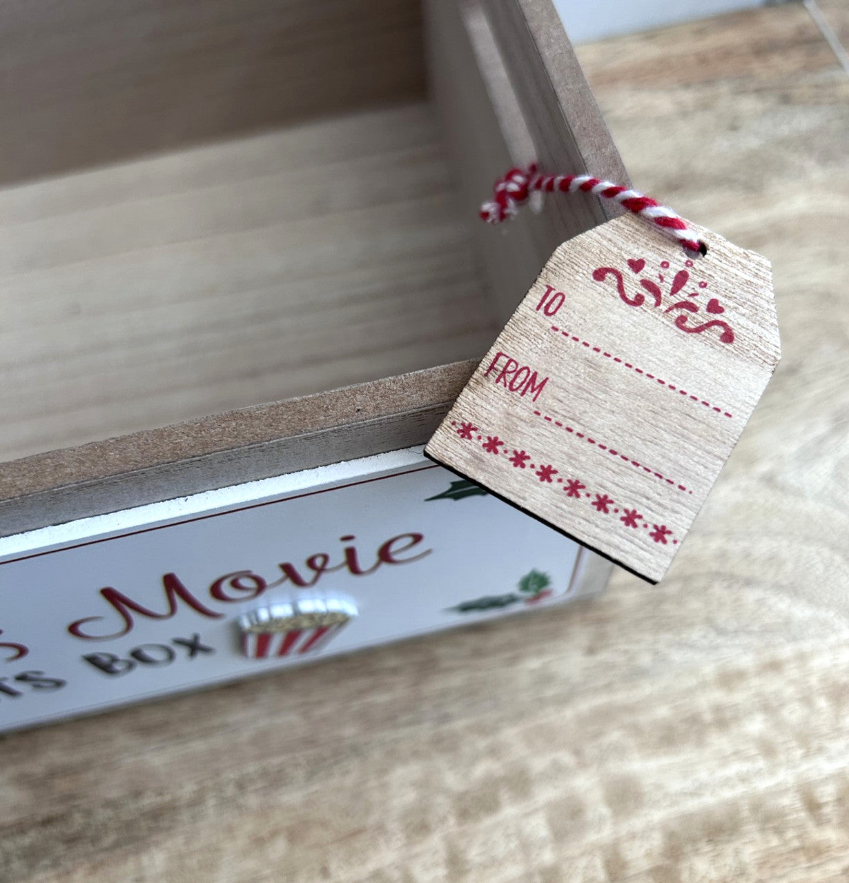 Wooden Christmas Movie Treat Box