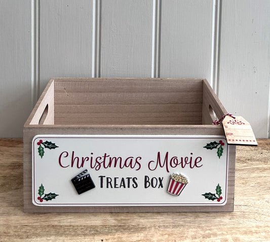 Wooden Christmas Movie Treat Box