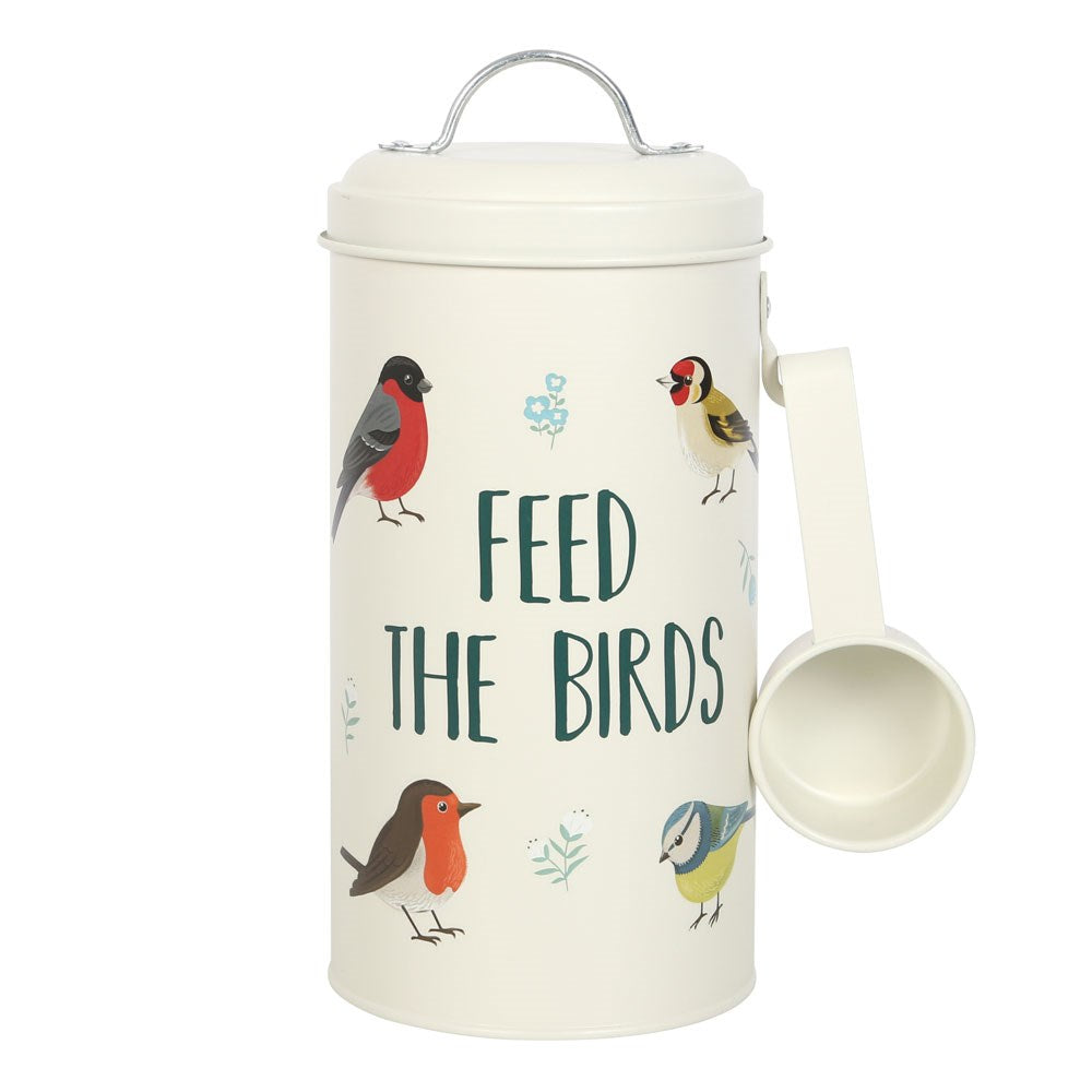 Feed The Birds Bird Seed Tin & Scoop