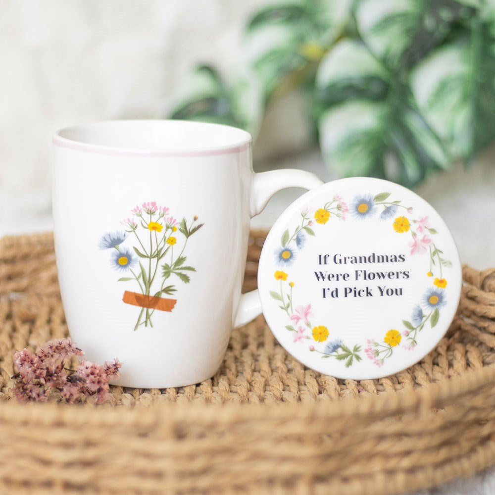 If Grandmas Were Flowers Mug & Coaster Set