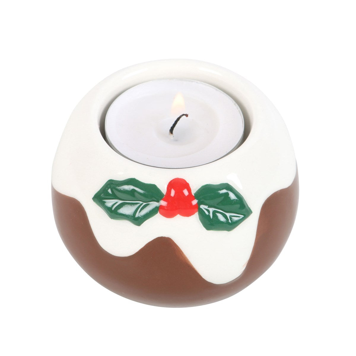 Christmas Pudding Tealight Holder