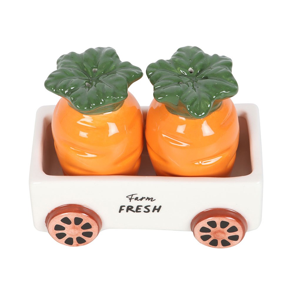 Salt & Pepper Shakers In Wagon