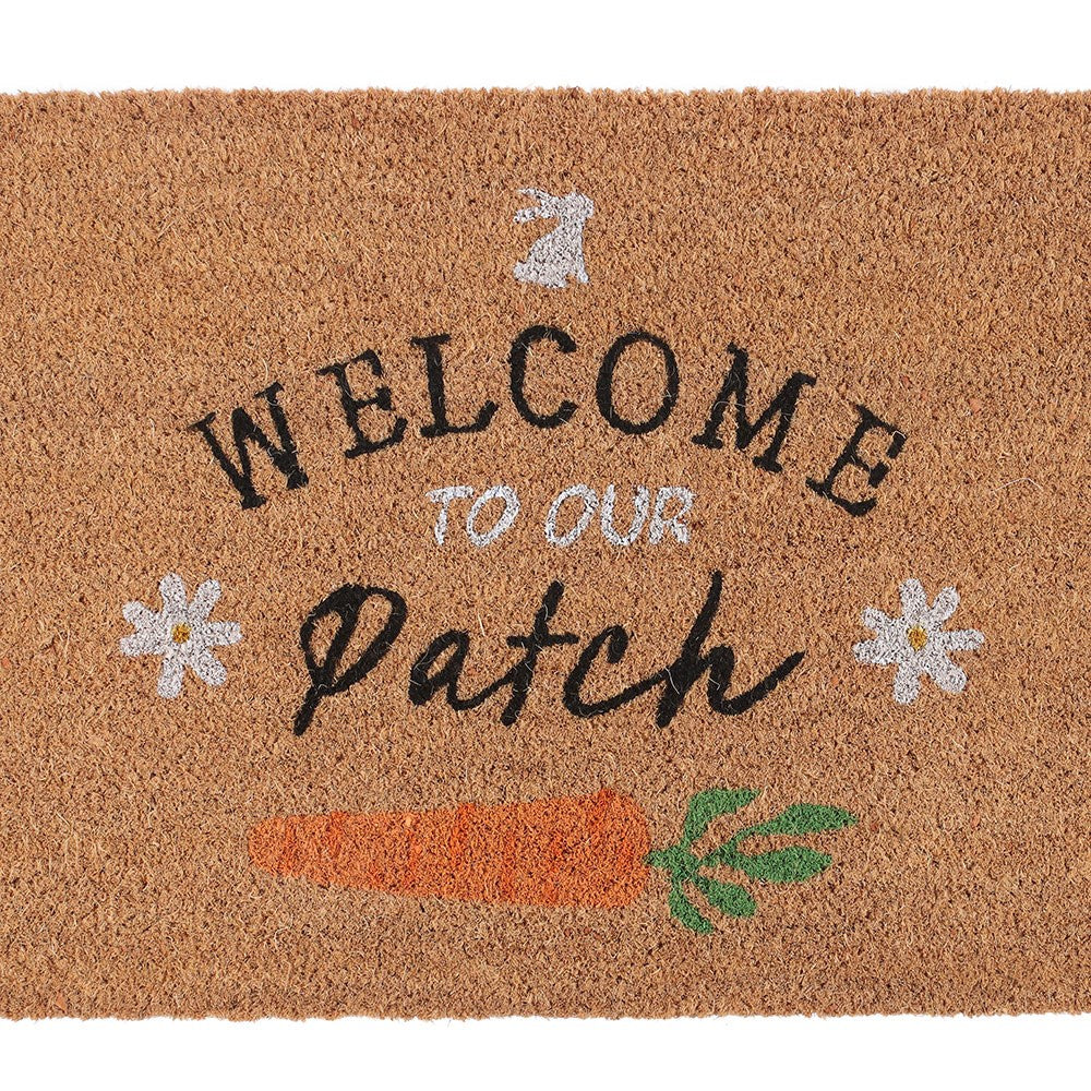 Natural Welcome To Our Patch Doormat