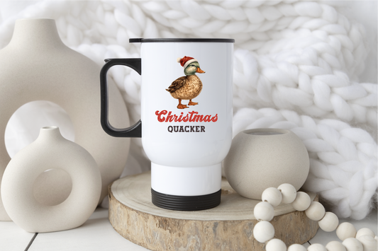 Christmas Quackers Mug or Travel Mug