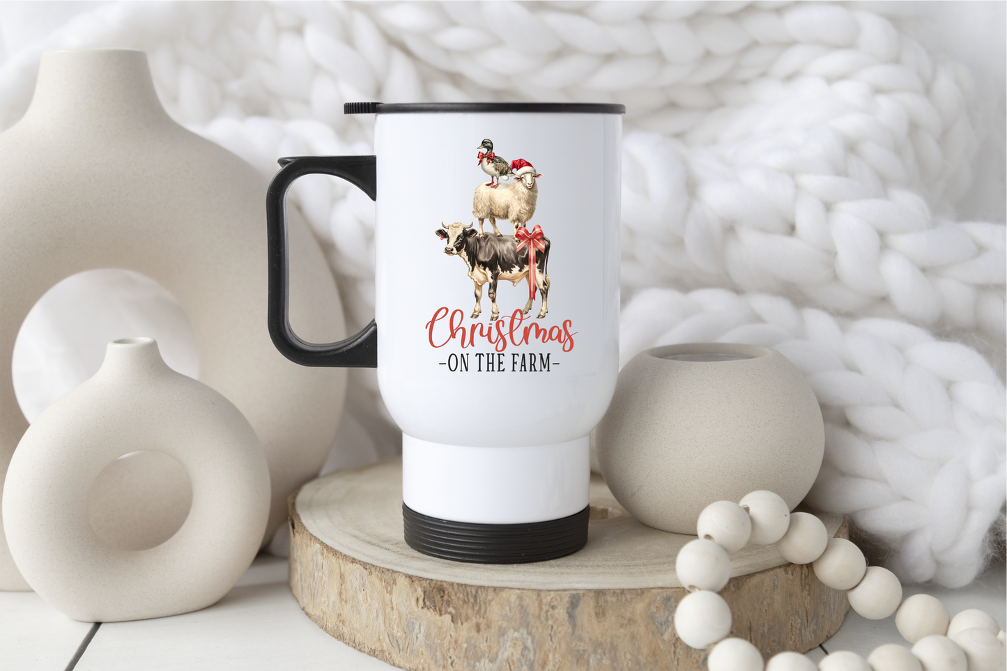 Christmas on The Farm Mug or Travel Mug