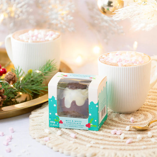 Christmas Pudding Hot Chocolate Bombe ( Single )