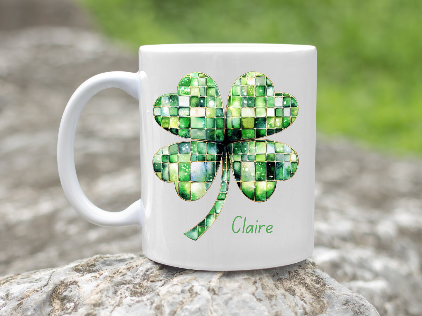 Personalised Disco Clover Mug - St. Patrick's Day