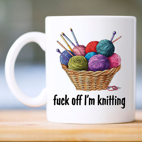 Knitting Humour Mug or Travel Mug