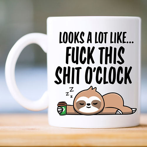 F*** This O'Clock Humour Mug or Travel Mug