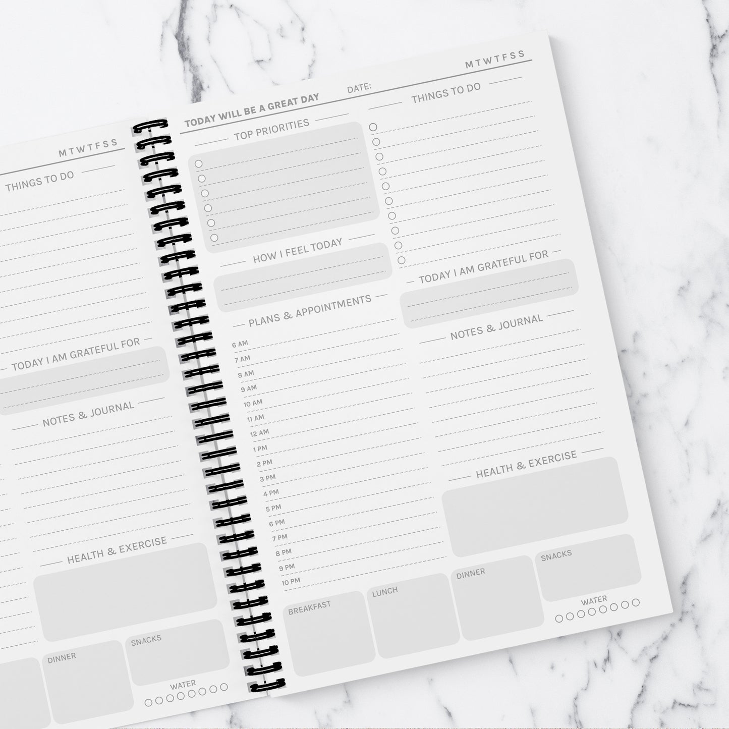 Rich Botanical Photo Upload Daily Planner