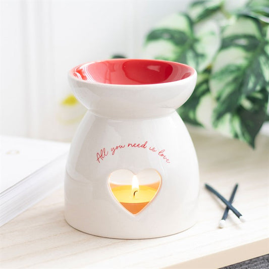 All You Need Is Love Heart Oil Burner