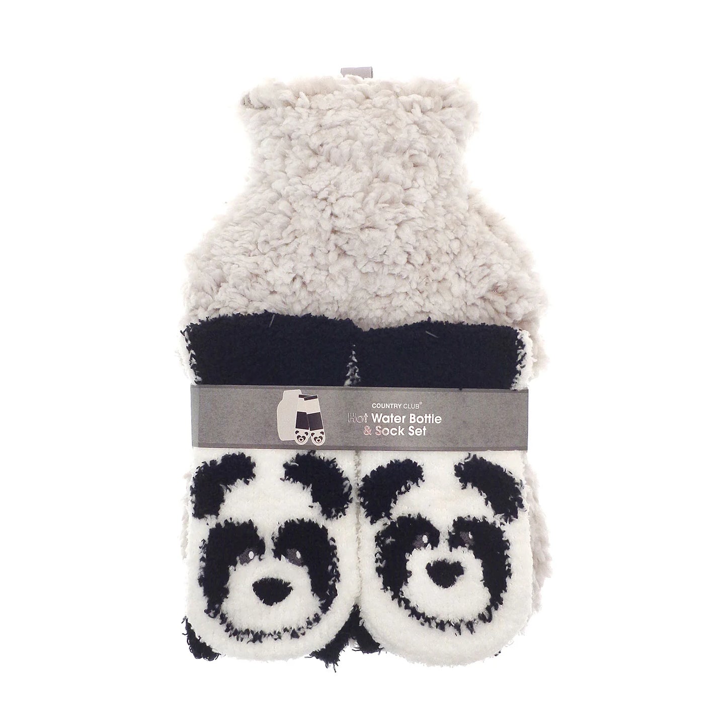 Kids Hot Water bottle & Socks Set - 4 Animal Designs