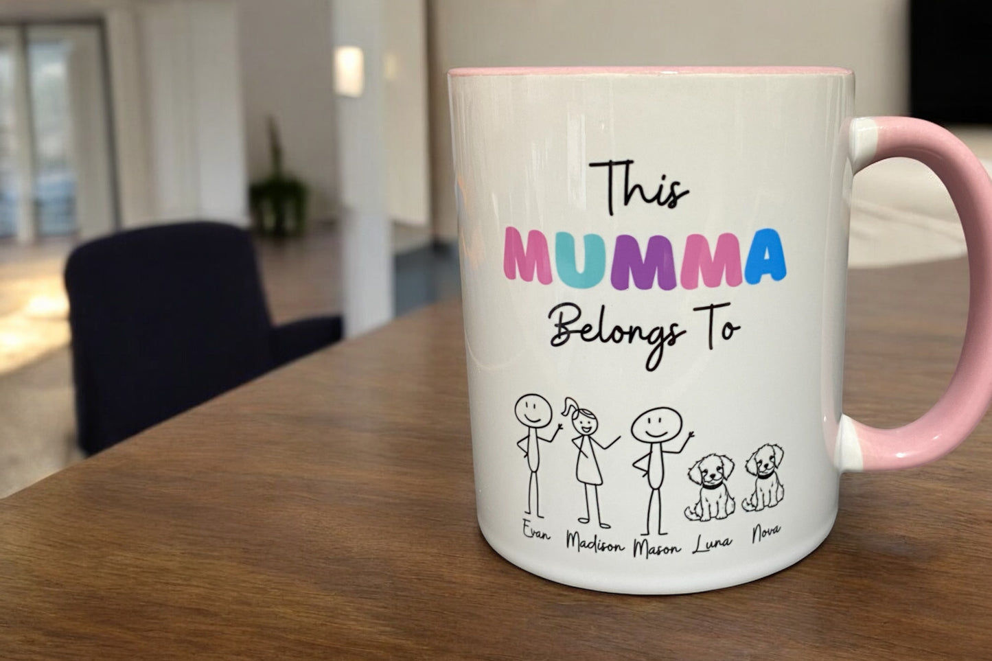 Personalised Stick Figure Mug