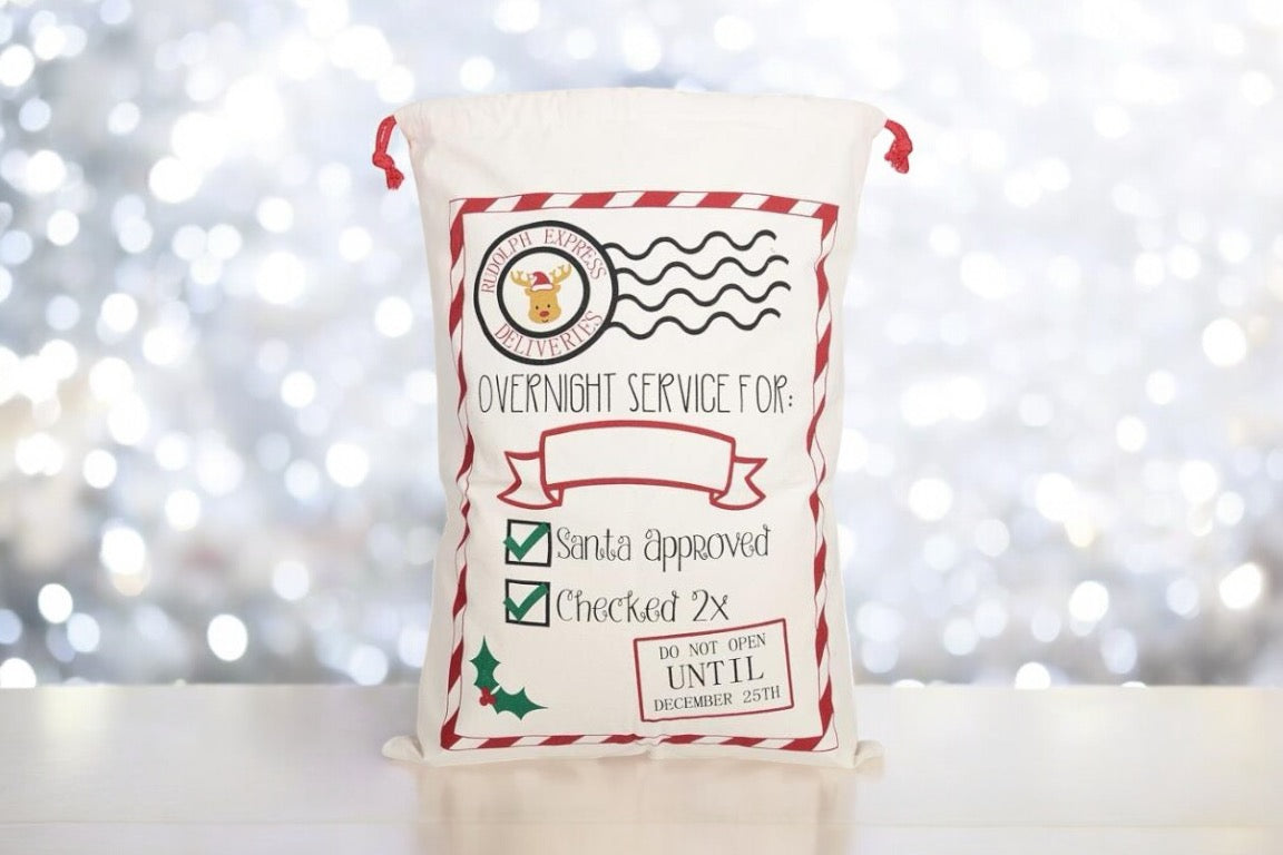 Personalised Santa Sacks - 2 Designs