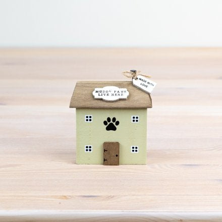 Muddy Paws Wooden House - 9cm