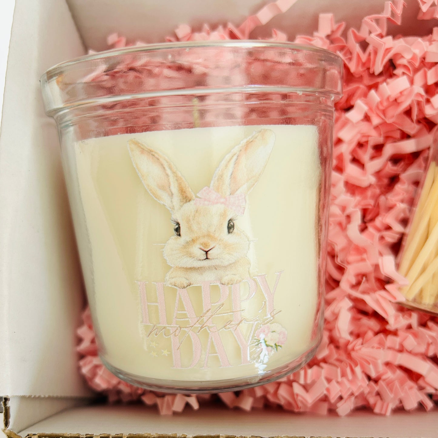 Personalised Gift Box - Contents Include a Candle & Matchsticks Jar