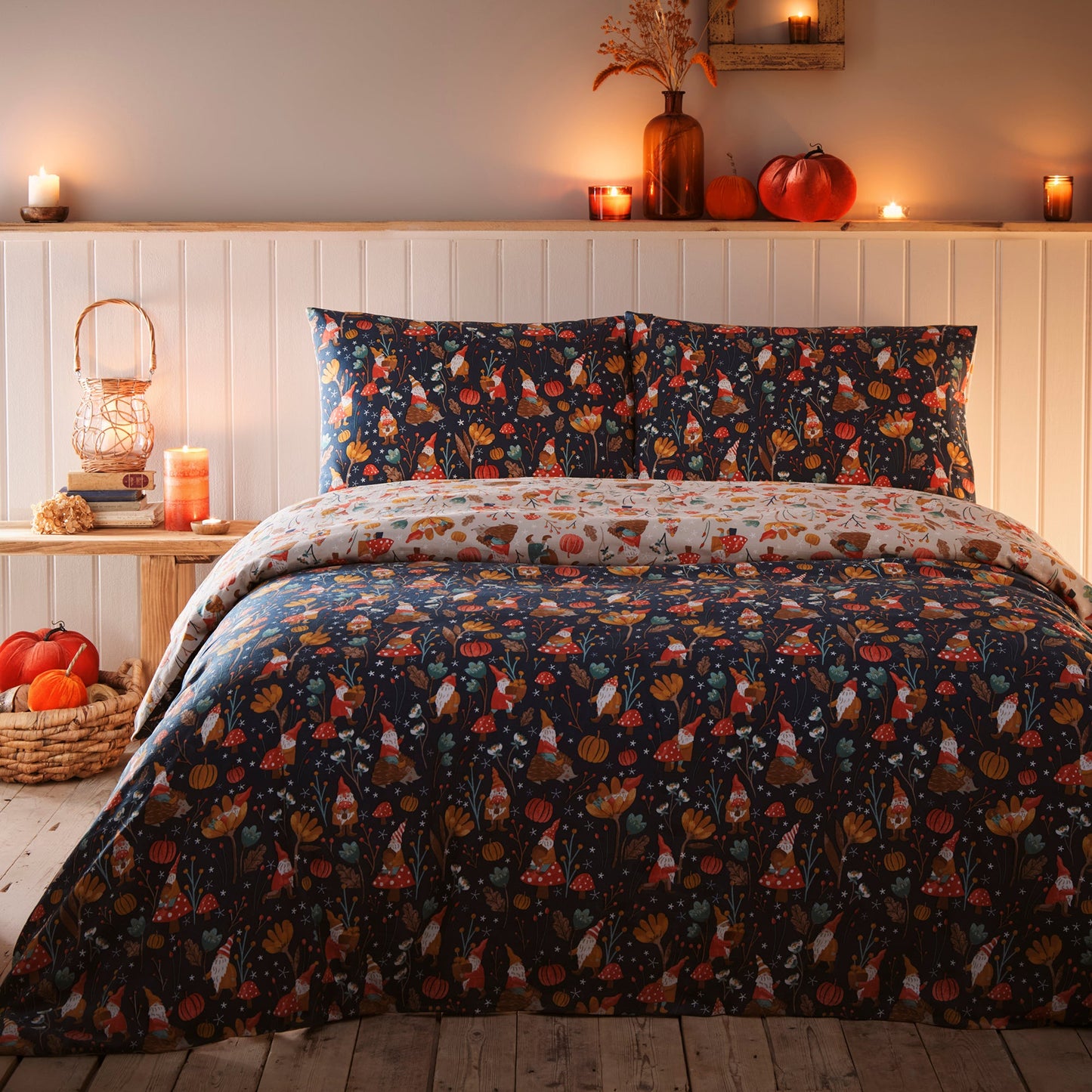 Duvet Cover Set Gonks and Friends in Natural