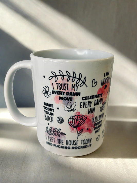 Sweary Affirmations Mug or Travel Mug