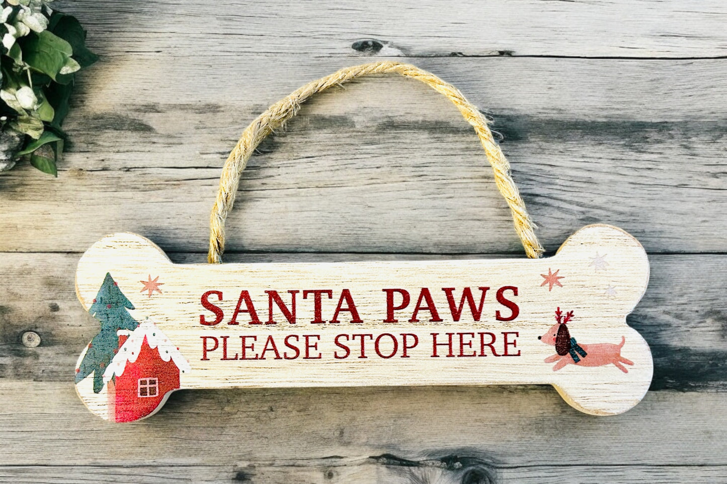 Santa Paws Small Hanging Sign