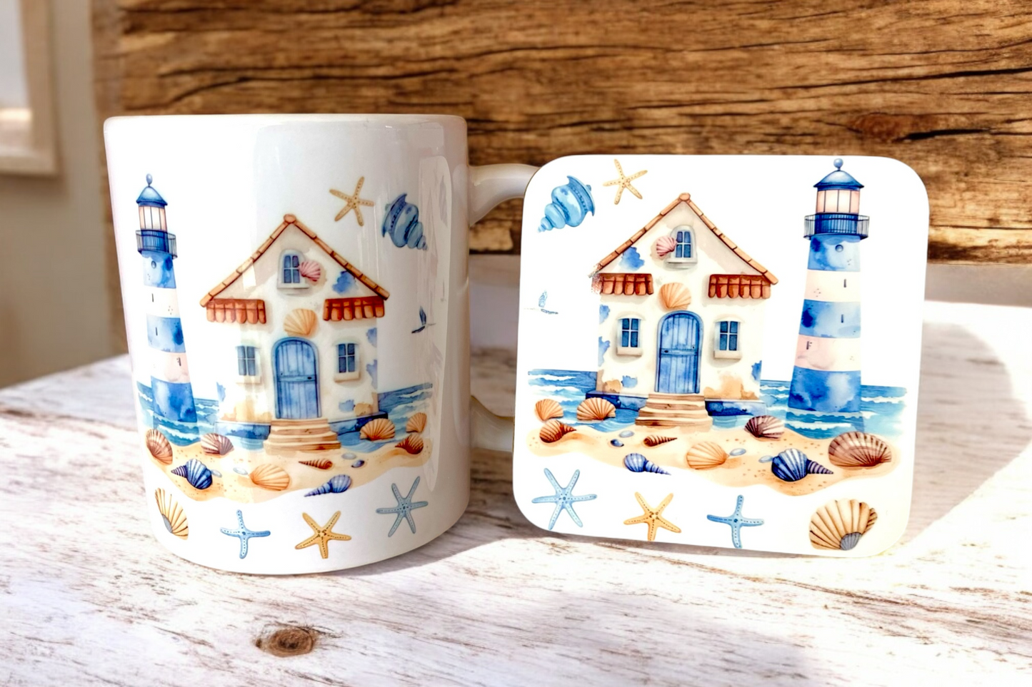 Seaside Mug & Coaster Set