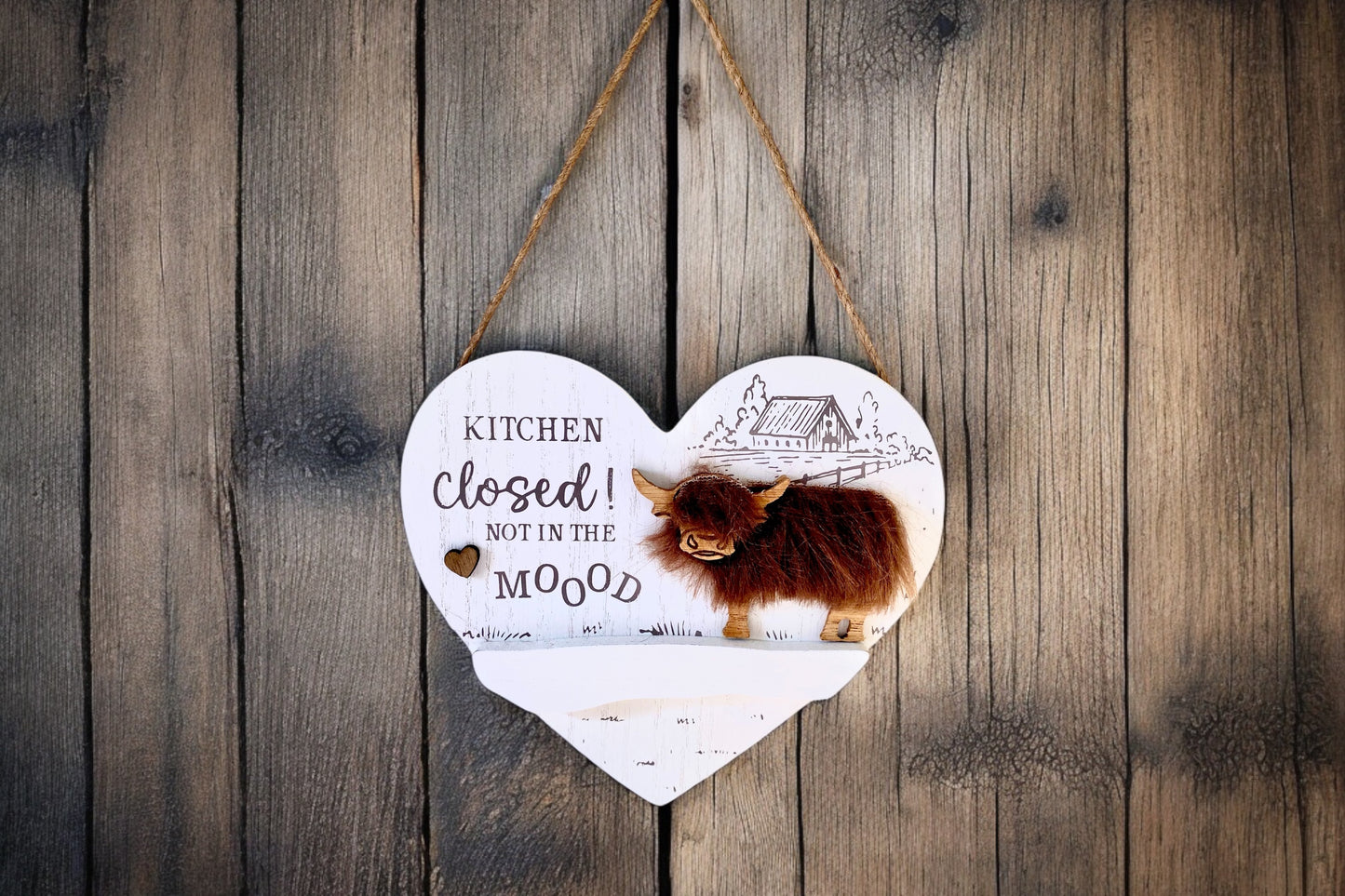 Highland Cow Plaques 3D - 2 Designs