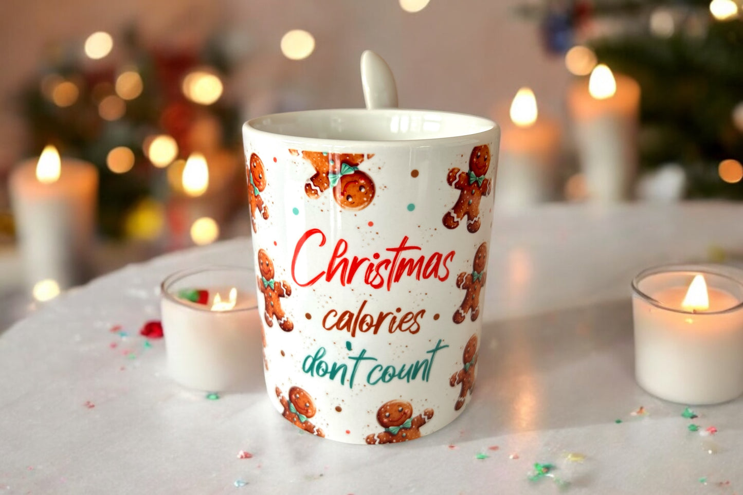 Christmas Calories Mug and Spoon