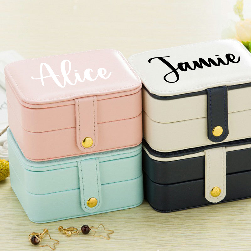 Personalised Name Travel Jewellery Box