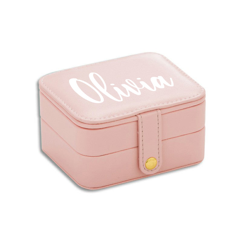 Personalised Name Travel Jewellery Box