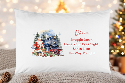 Santa Express Personalised Pillowcase