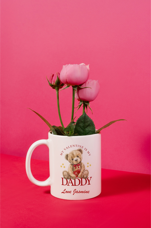 My Valentine Teddy Bear Mug - Personalised