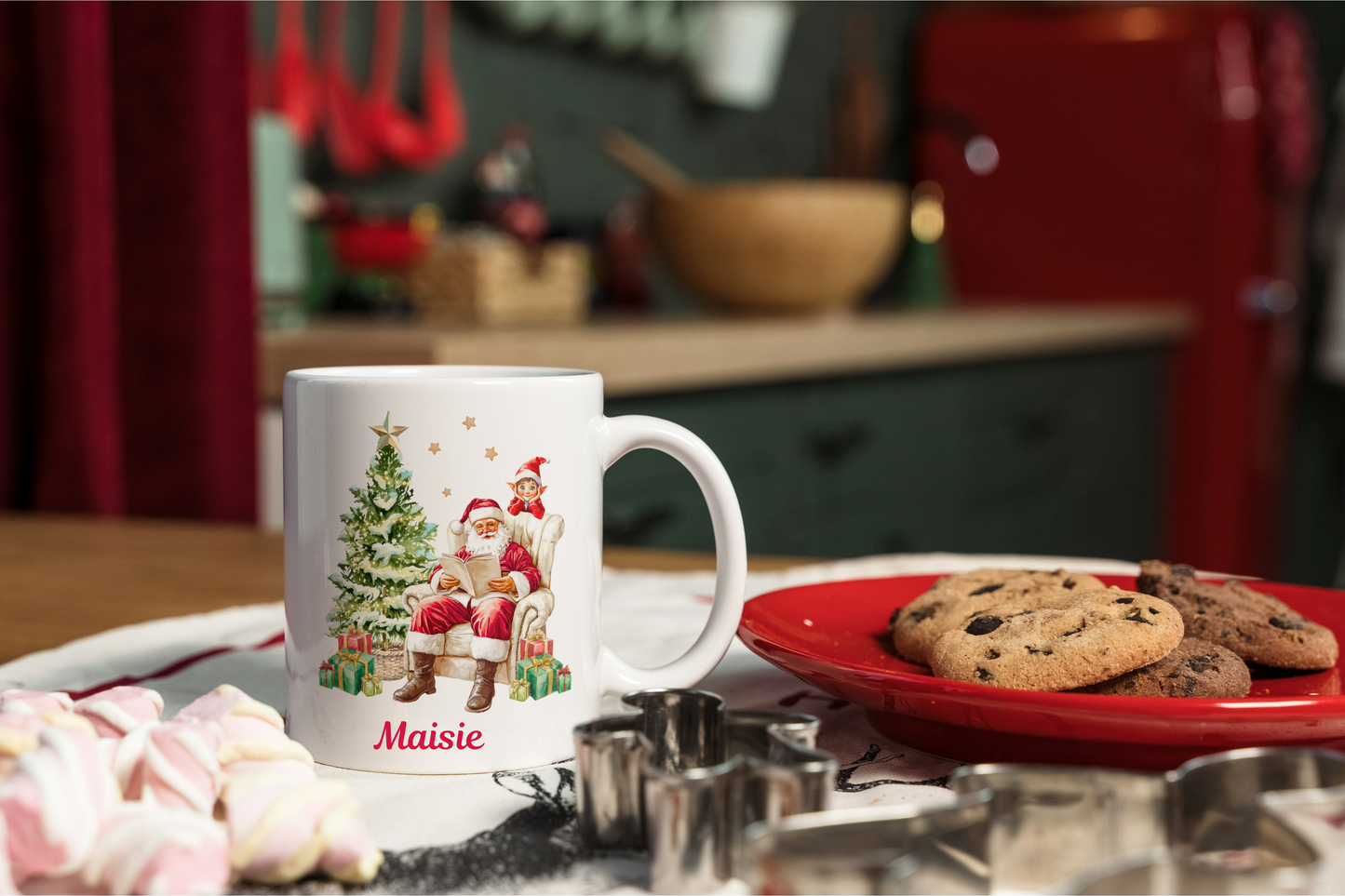 Santa & Elf Personalised Mug