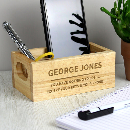 Personalised Free Text Mini Wooden Crate